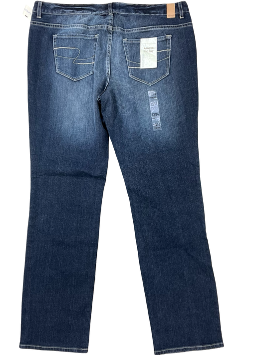 Jeans Skinny By Maurices In Blue Denim, Size:14