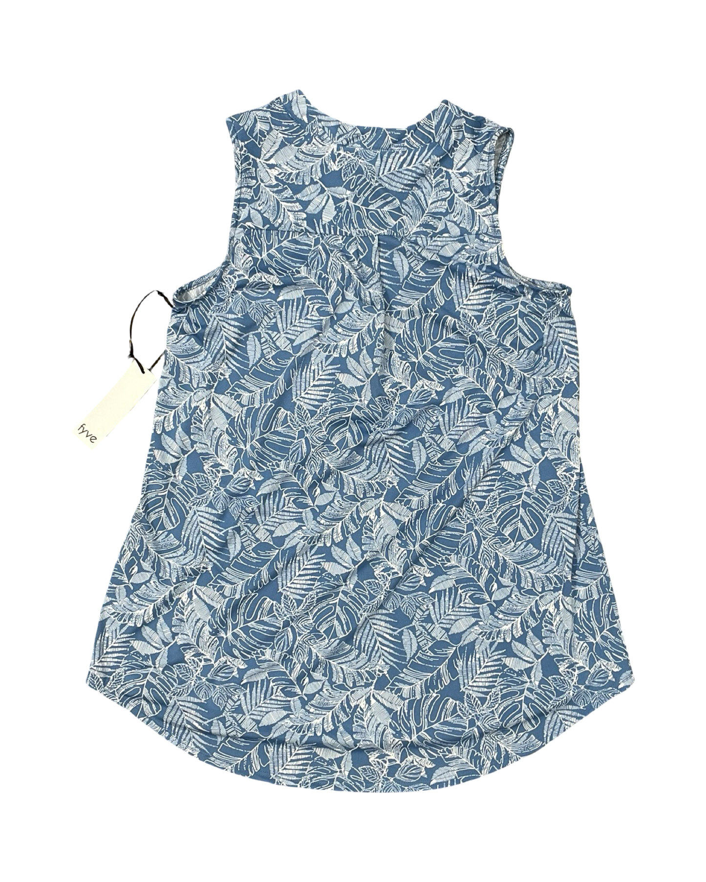 Top Sleeveless By Clothes Mentor In Blue & White, Size:M