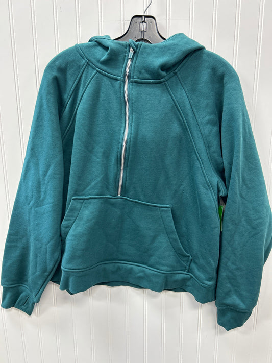 Sweatshirt Hoodie By Danskin In Green, Size:Xl