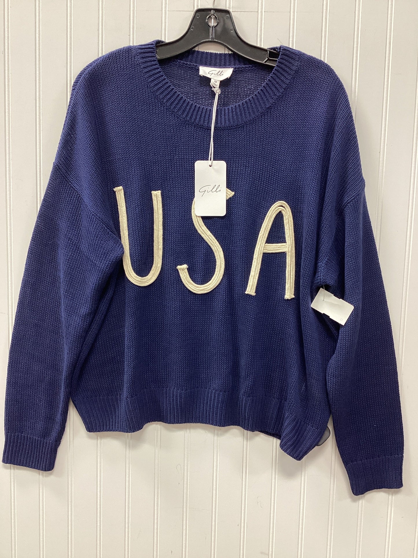 Top Ls By Gilli In Navy, Size:M NWT
