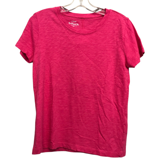 Top Ss Basic By J. Crew In Pink, Size:Xs