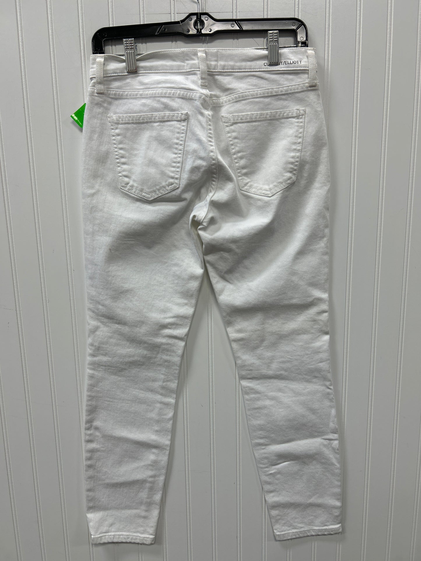 Jeans Skinny By Current/Elliott In White Denim, Size:2