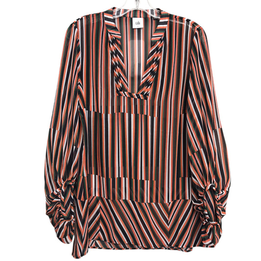 Top Ls By Cabi In Striped Pattern, Size:S