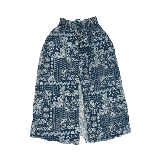 Skirt Midi By Ps Kate In Blue & White, Size:1X
