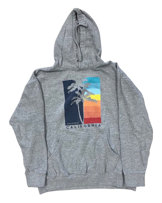 Sweatshirt Hoodie By Clothes Mentor In Grey, Size:Xl