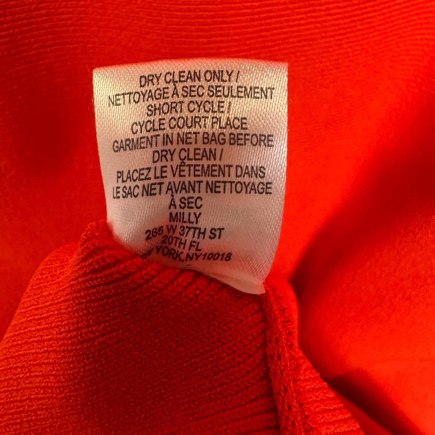 Chain Link Laser Cut Fit & Flare Dress Designer By Milly In Coral, Size: M