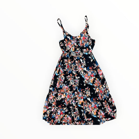 Dress Casual Midi By Torrid In Black & Orange, Size:L