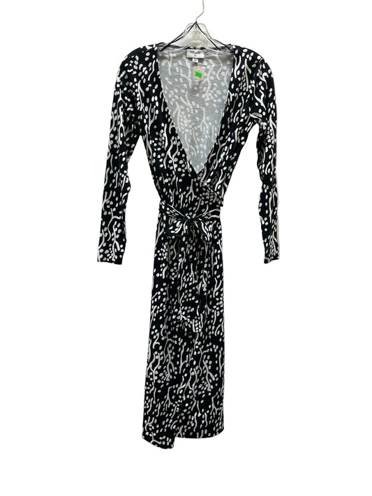 Dress Designer By Diane Von Furstenberg In Black & White, Size:Xs
