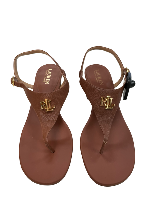 Shoes Heels Block By Lauren By Ralph Lauren In Brown, Size:9