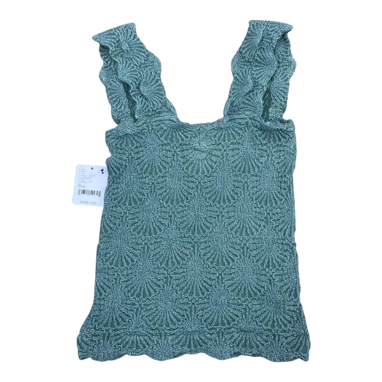 Top Sleeveless By Free People In Green, Size:Xs