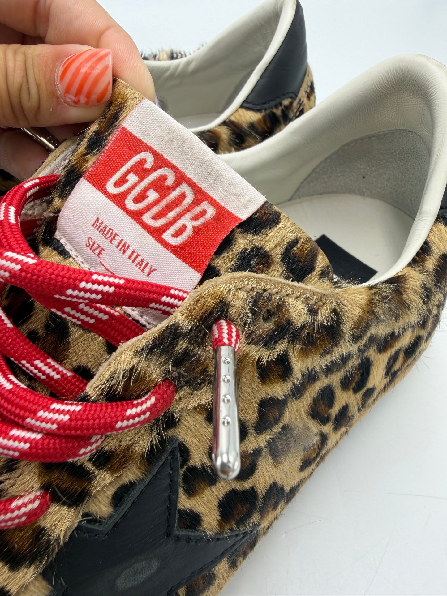 Like New! Golden Goose Pony Hair Leo Ballstar, Size: 10