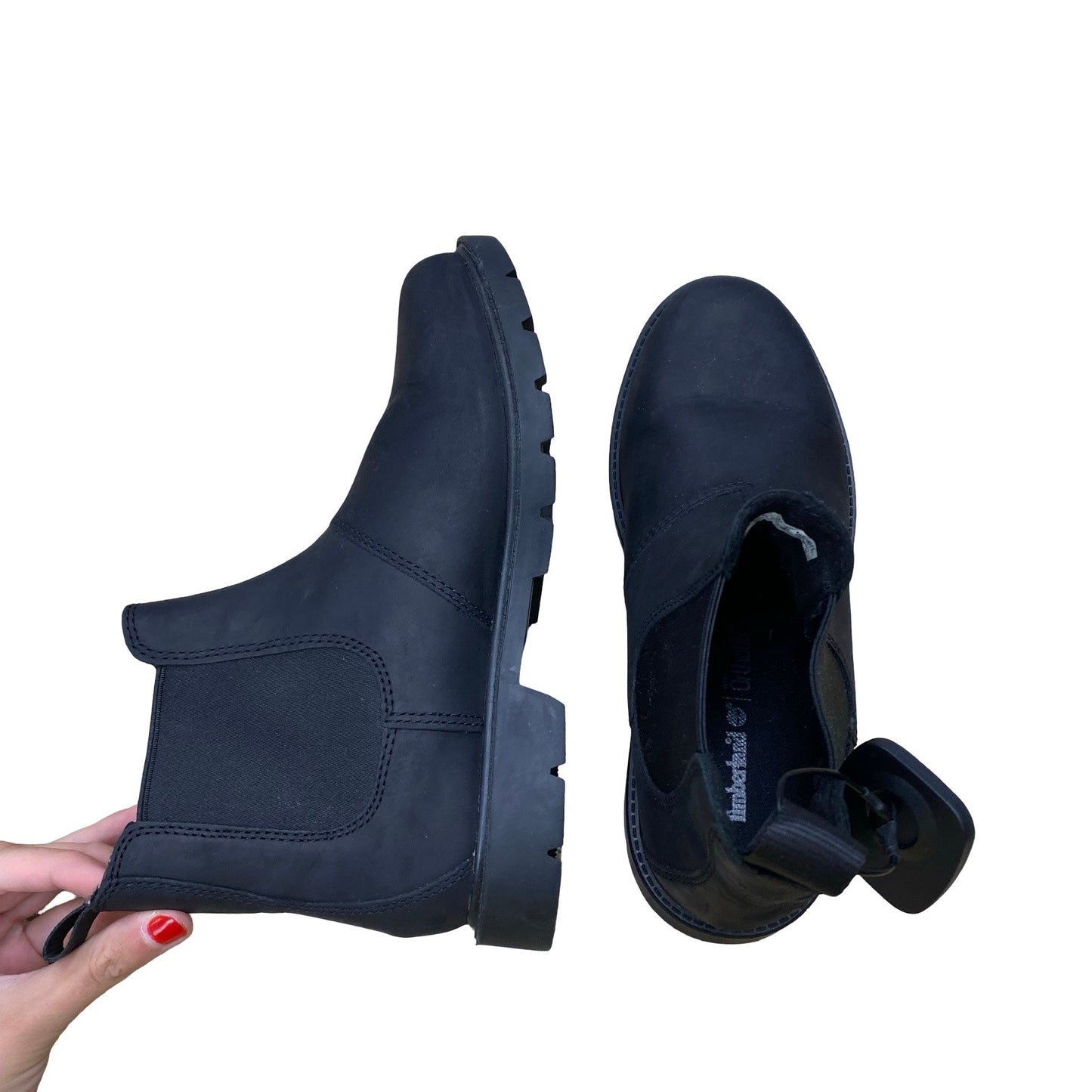 Boots Ankle Flats By Timberland In Black, Size:7