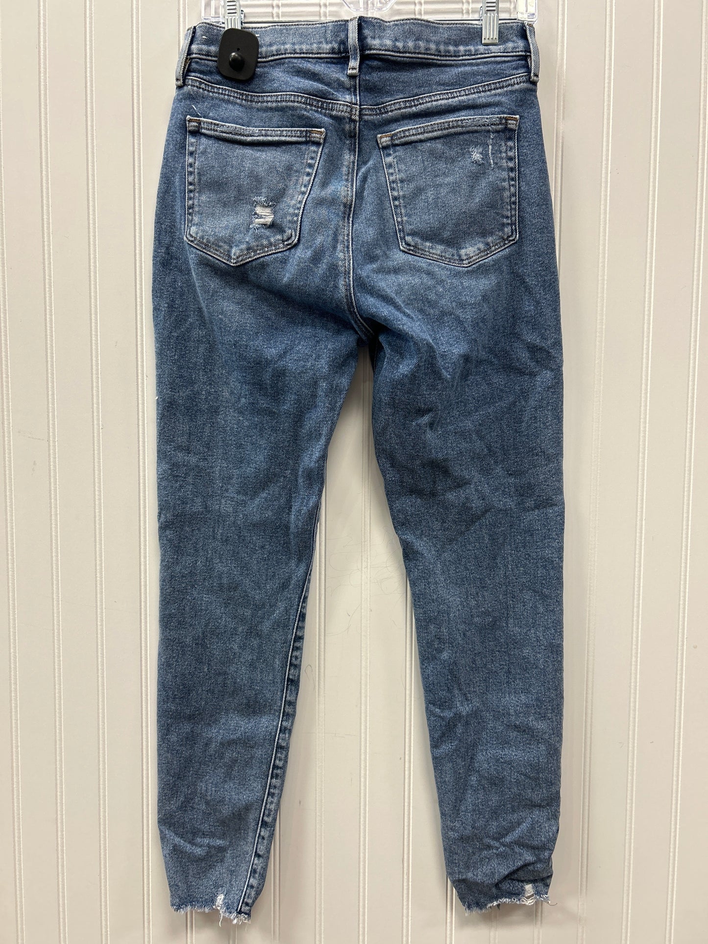 Jeans Straight By Loft In Blue Denim, Size:8