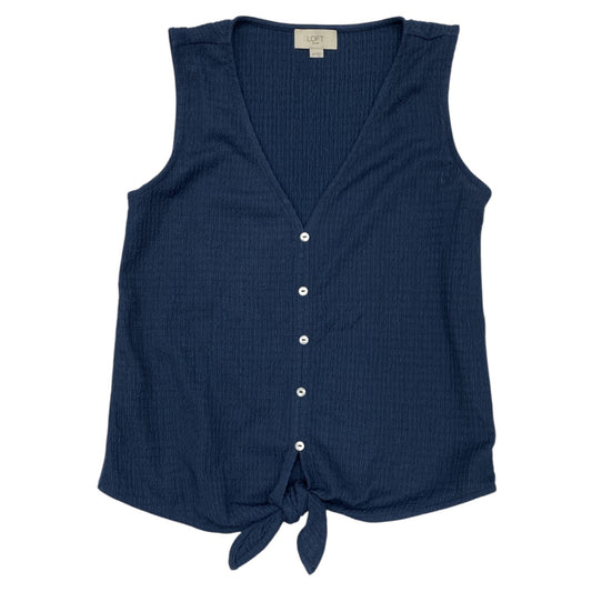 Top Sleeveless By Ann Taylor In Blue, Size:S