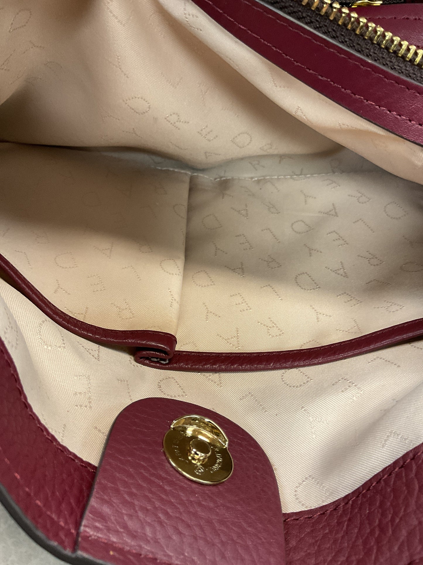 Handbag Leather By Radley London In Purple, Size:Medium