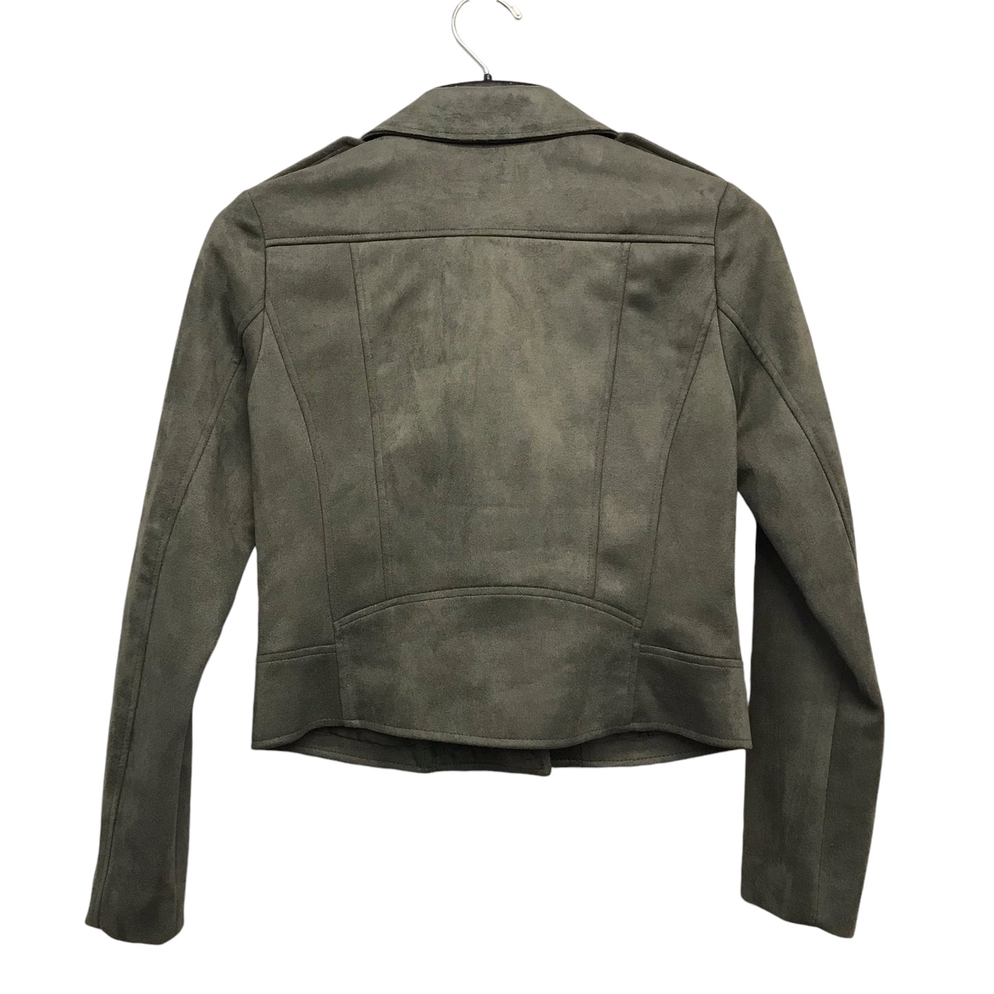 Jacket Moto By Bb Dakota In Green, Size:Xs