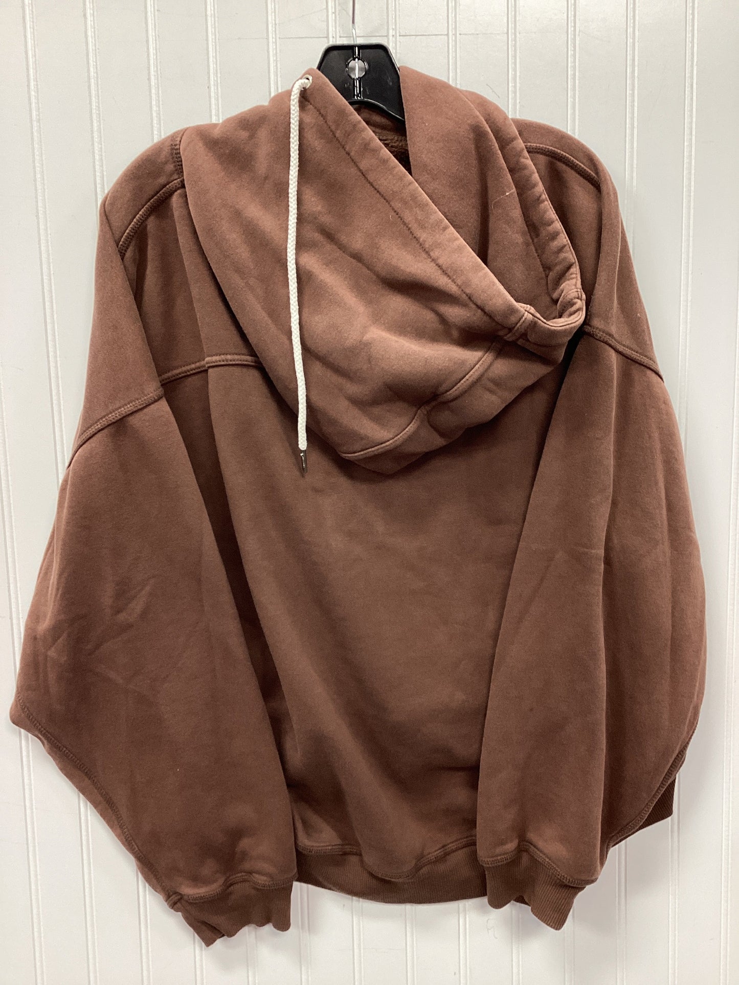 Sweatshirt Hoodie By Free People In Brown, Size:S