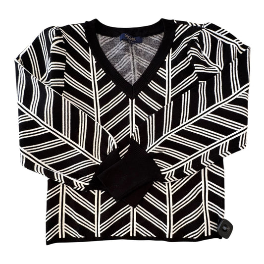 Sweater By Rachel Roy In Black & White, Size:L