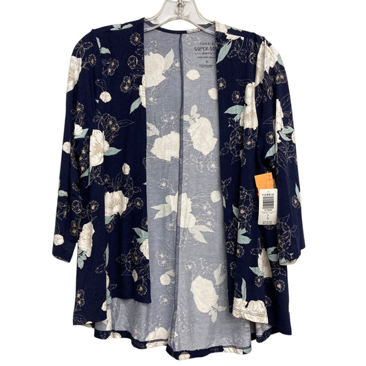 Cardigan By Torrid In Floral Print, Size:L