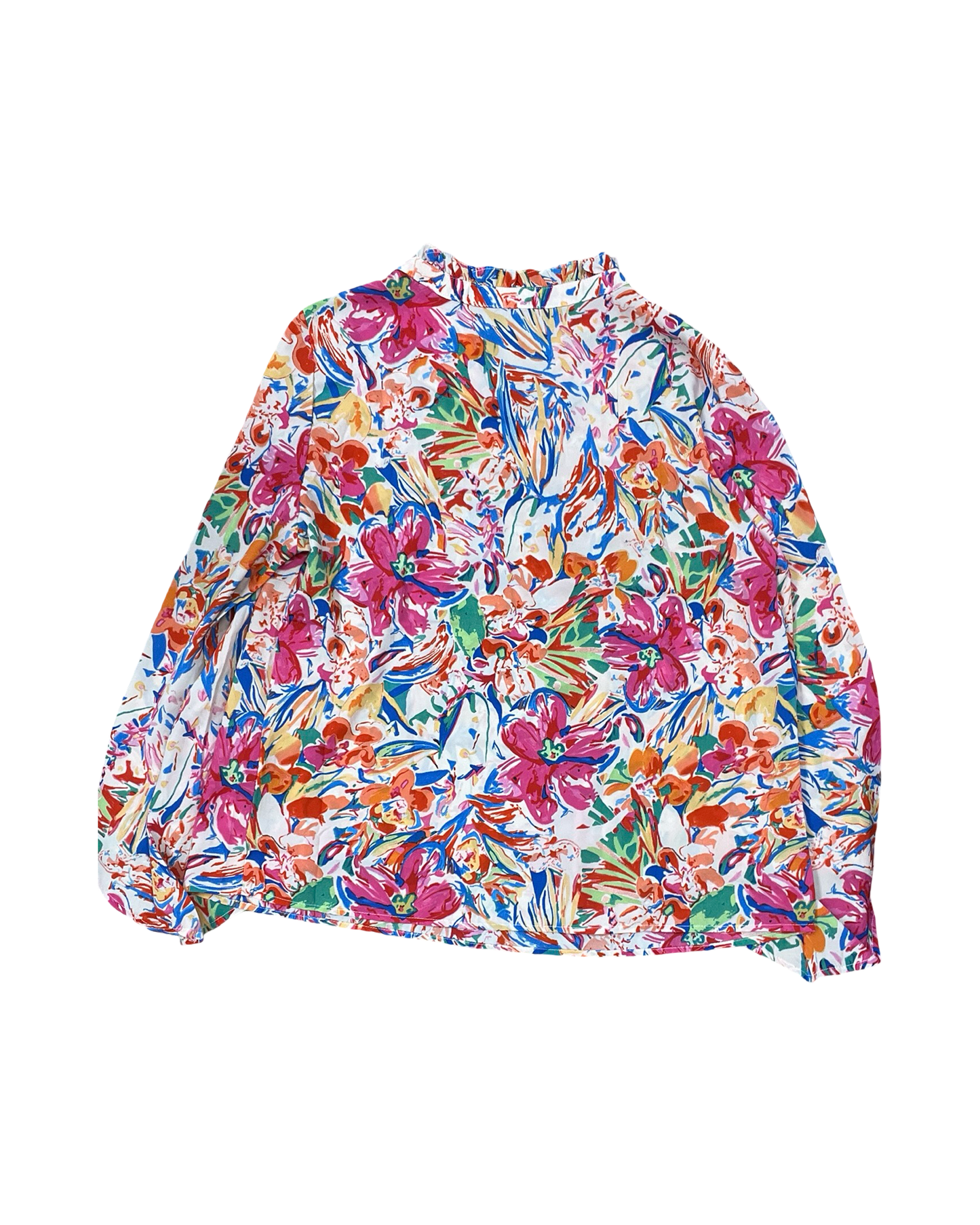 Top Ls By Clothes Mentor In Cream & Pink, Size:L