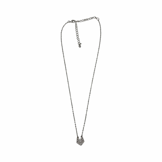 Necklace Pendant By Clothes Mentor In Silver