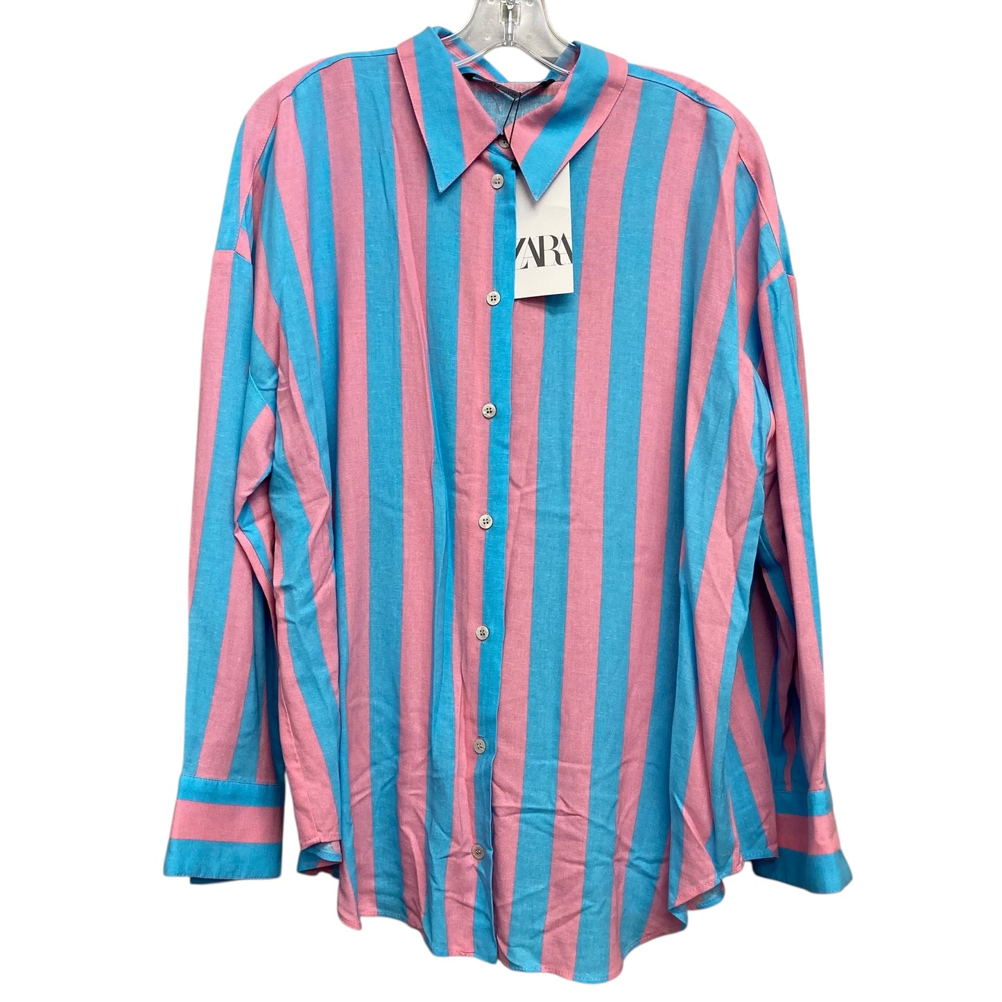 Top Ls By Zara In Striped Pattern, Size:L