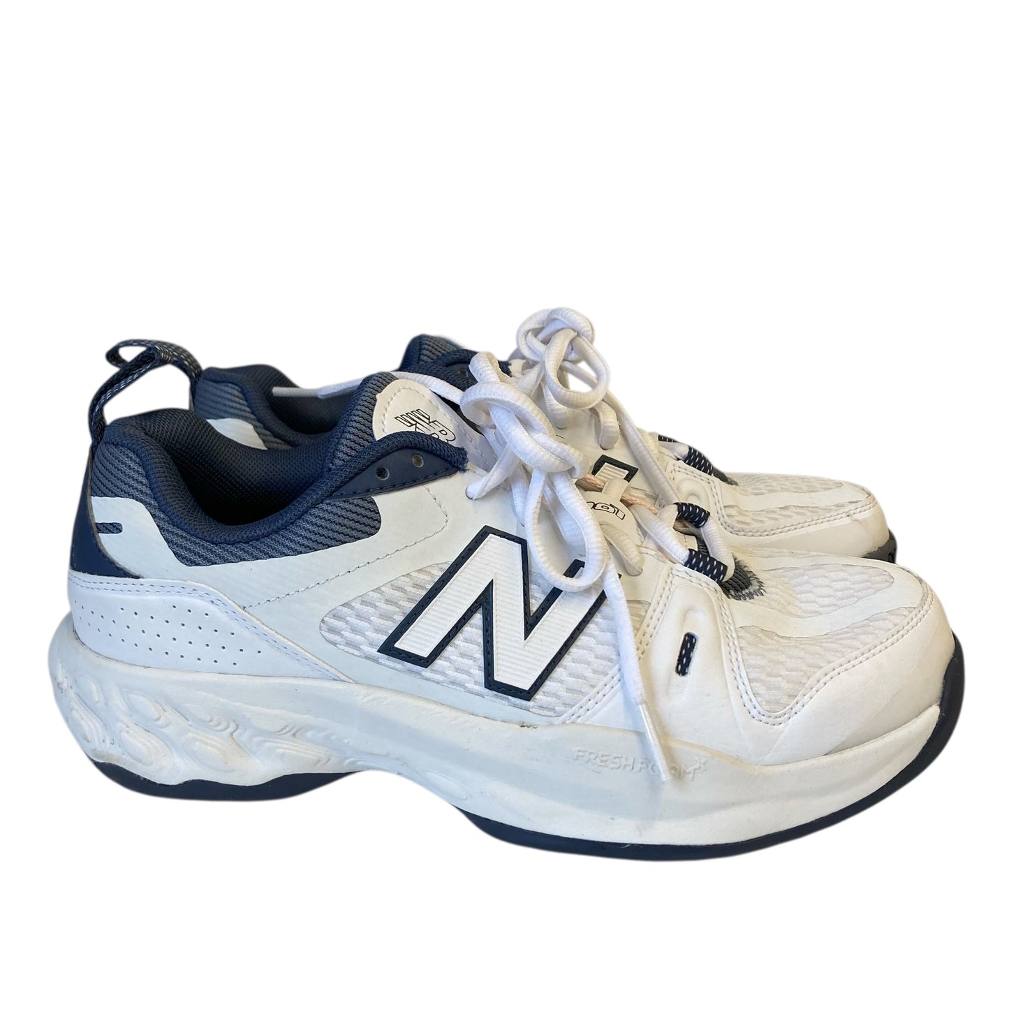 Shoes Athletic By New Balance In White, Size:7.5