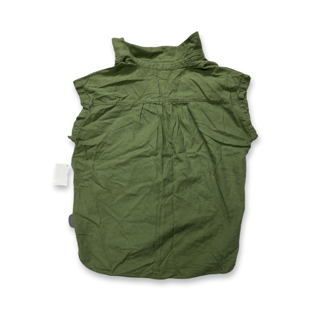 Top Sleeveless By Ann Taylor In Green, Size:S