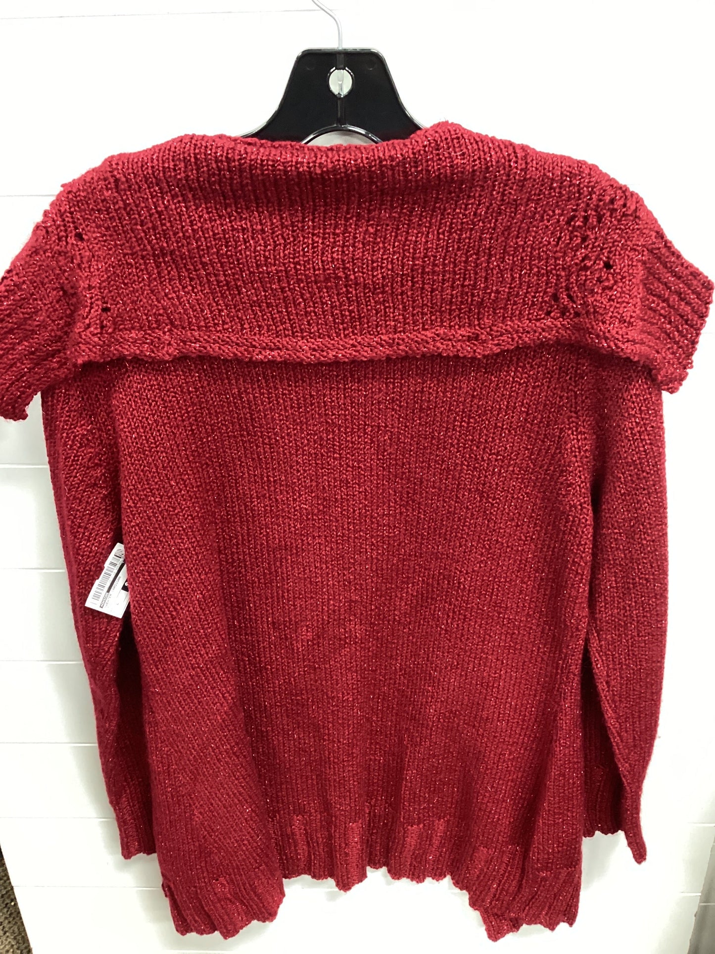 Sweater Cardigan By Chicos In Red, Size:L