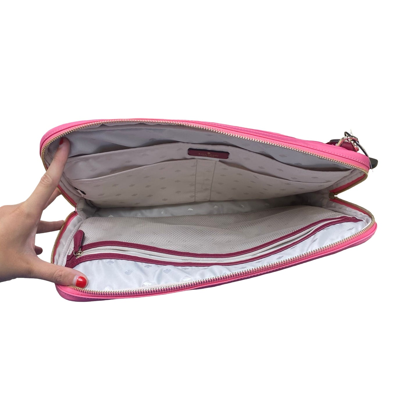Laptop Bag Designer By Kate Spade In Pink, Size:Large