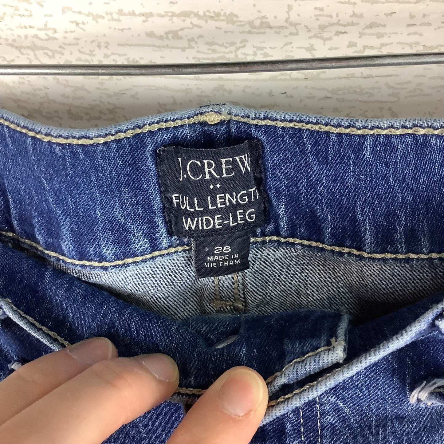 Jeans Wide Leg By J. Crew In Blue, Size: 6 (28)