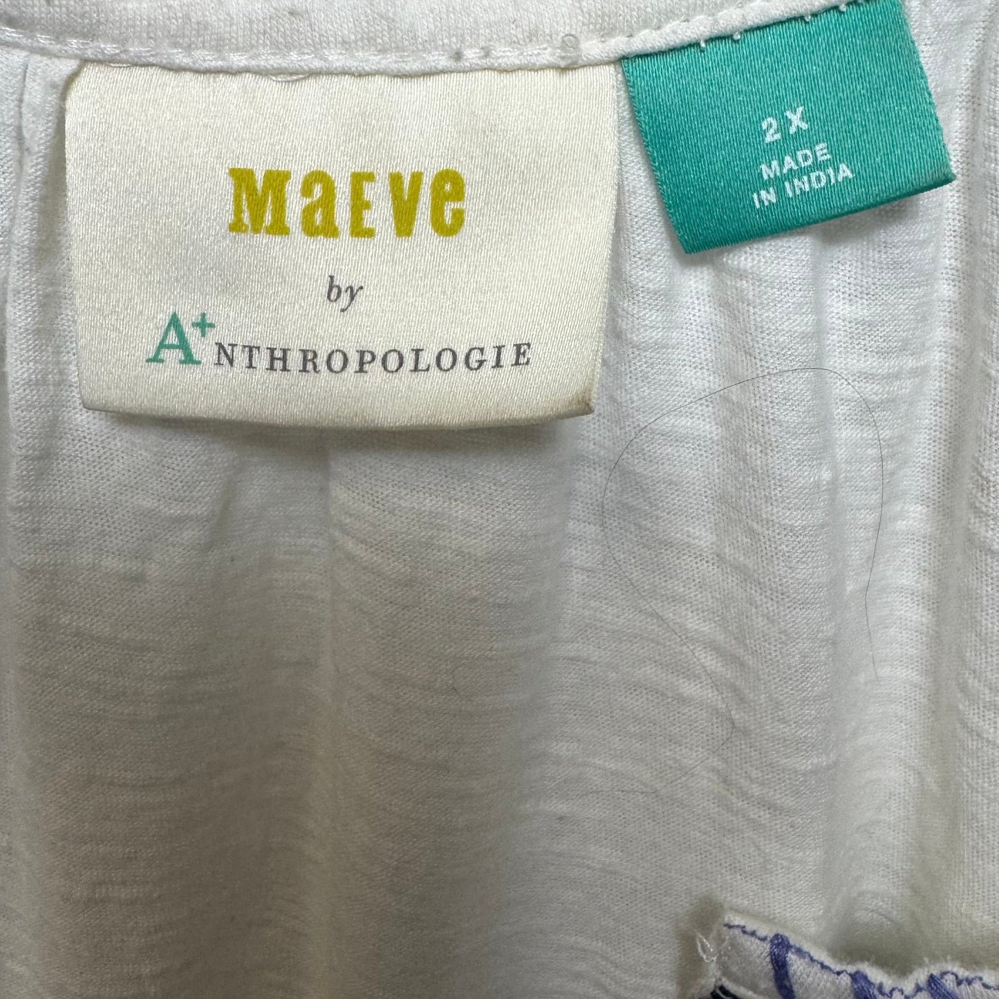 Top Sleeveless By Maeve In Multi, Size: 2x