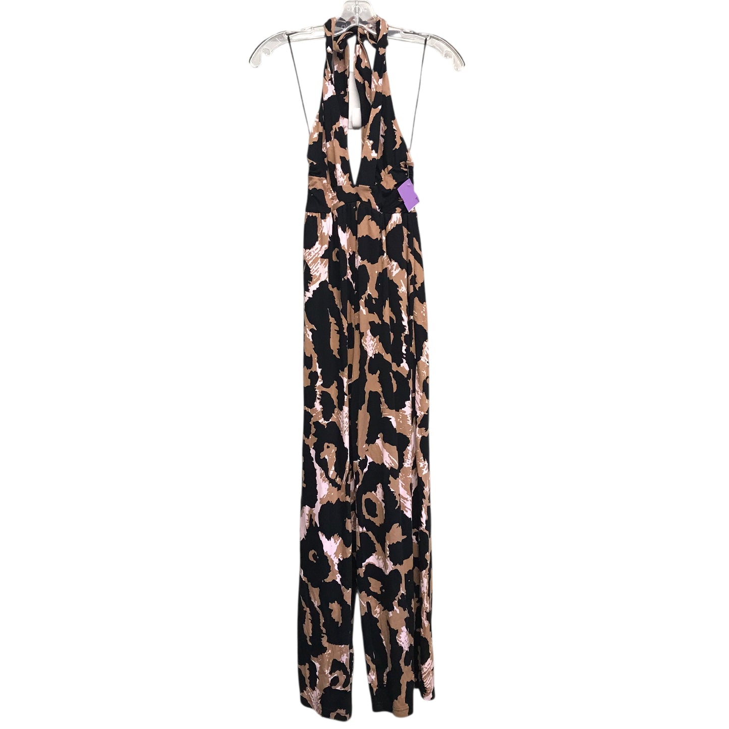 Jumpsuit Designer By Diane Von Furstenberg In Black & Brown, Size:Xxs