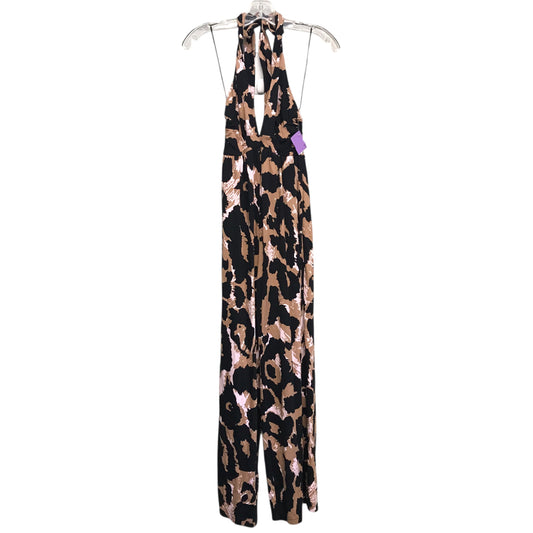 Jumpsuit Designer By Diane Von Furstenberg In Black & Brown, Size:Xxs