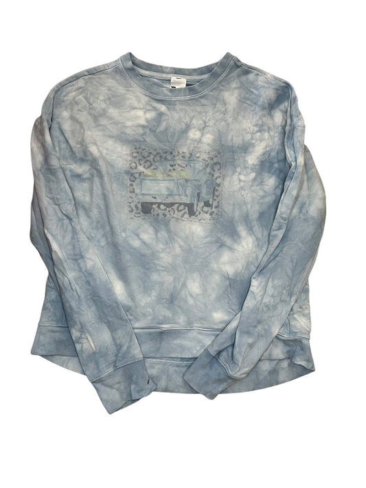 Athletic Top Ls Collar By All In Motion In Blue, Size:M