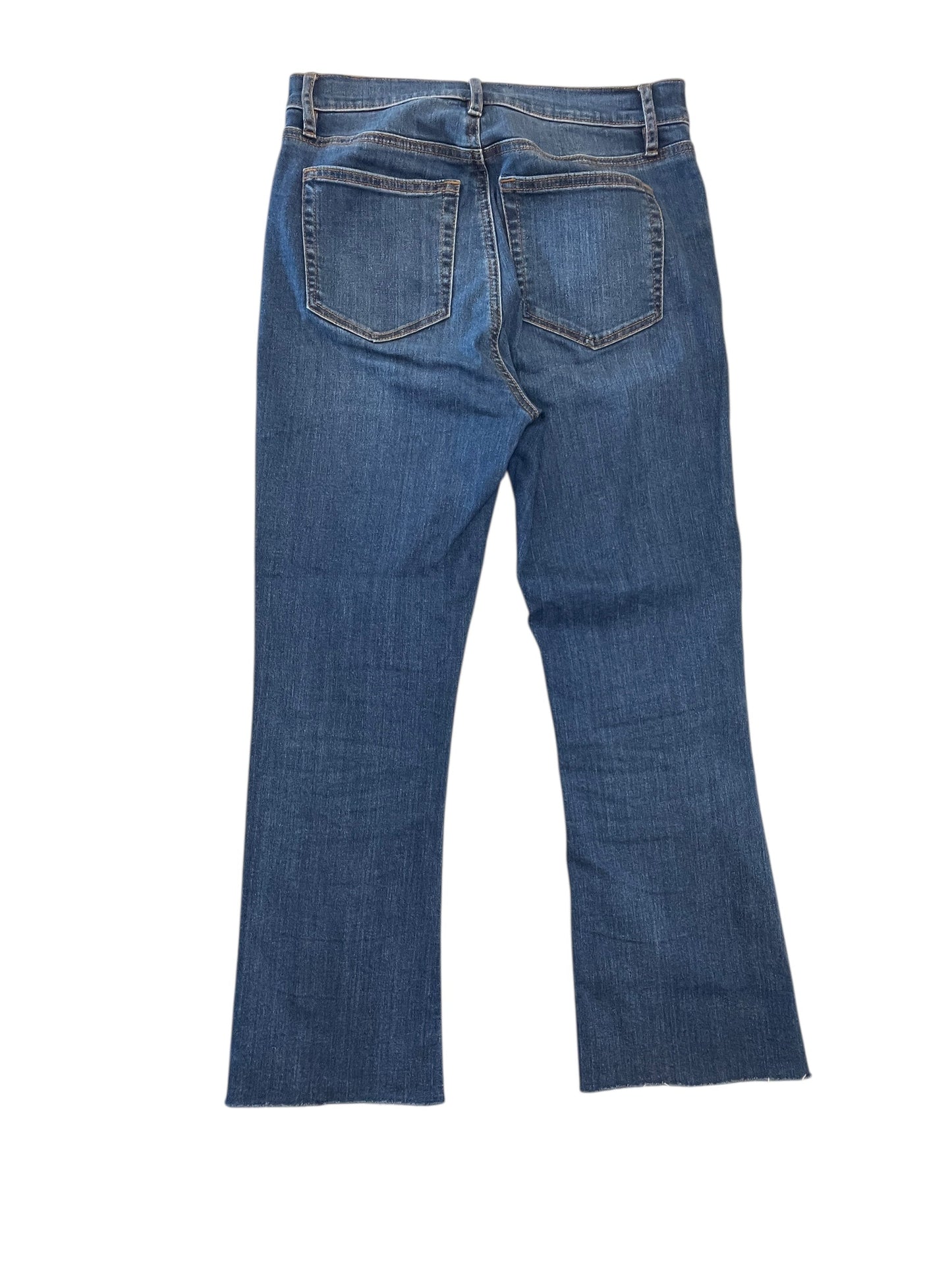 Jeans Flared By Loft In Blue Denim, Size:4