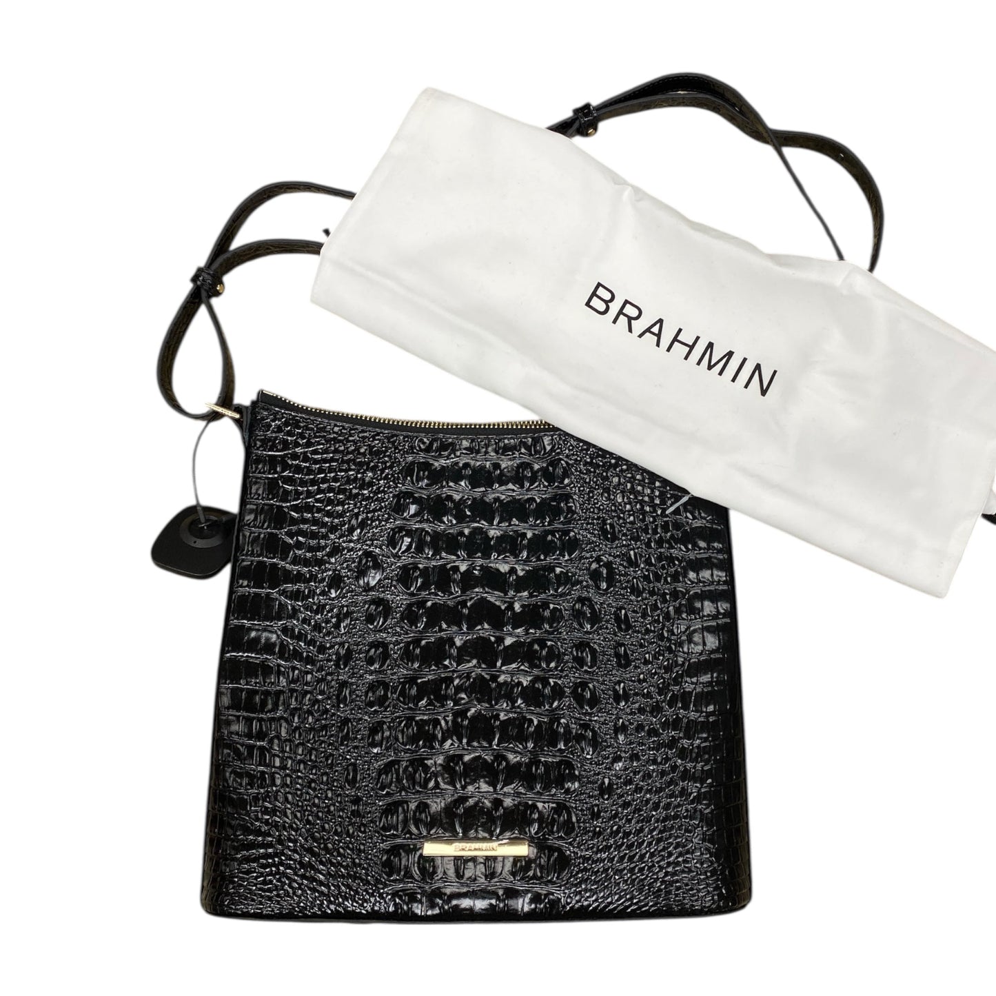 Handbag Designer By Brahmin In Black, Size:Medium