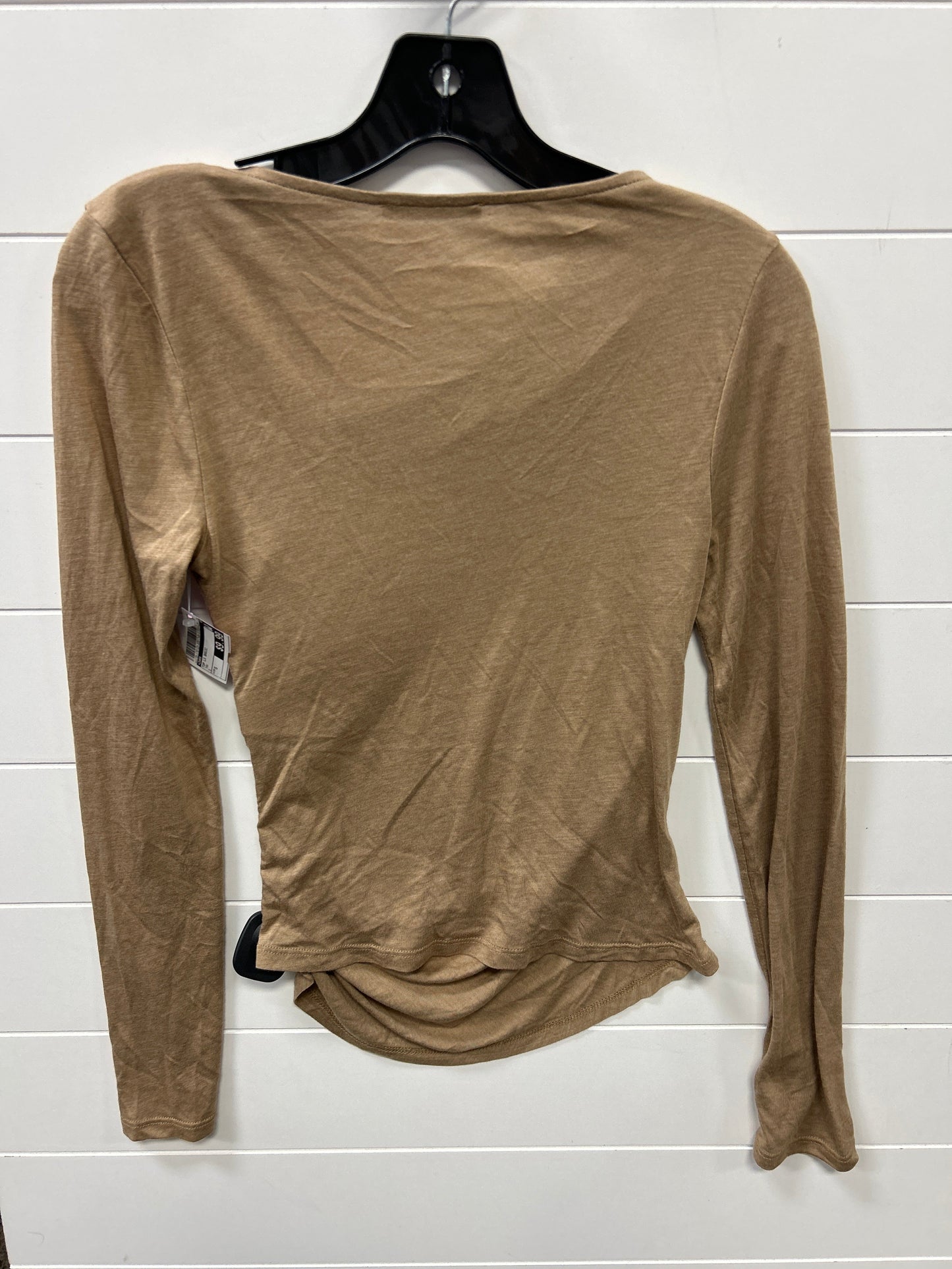Top Ls Basic By Zara In Tan, Size:S