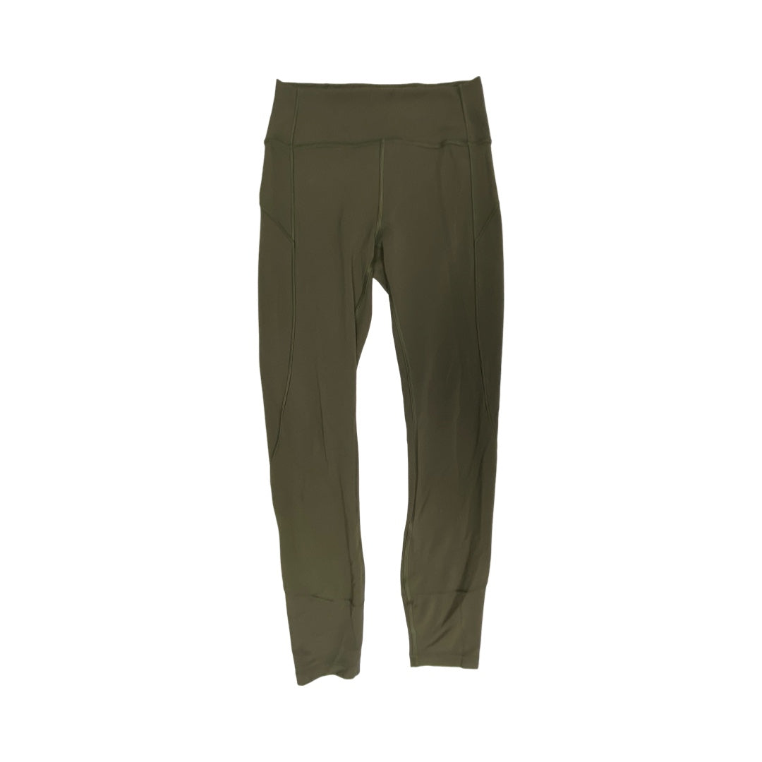 Athletic Leggings By Lululemon In Green, Size:6