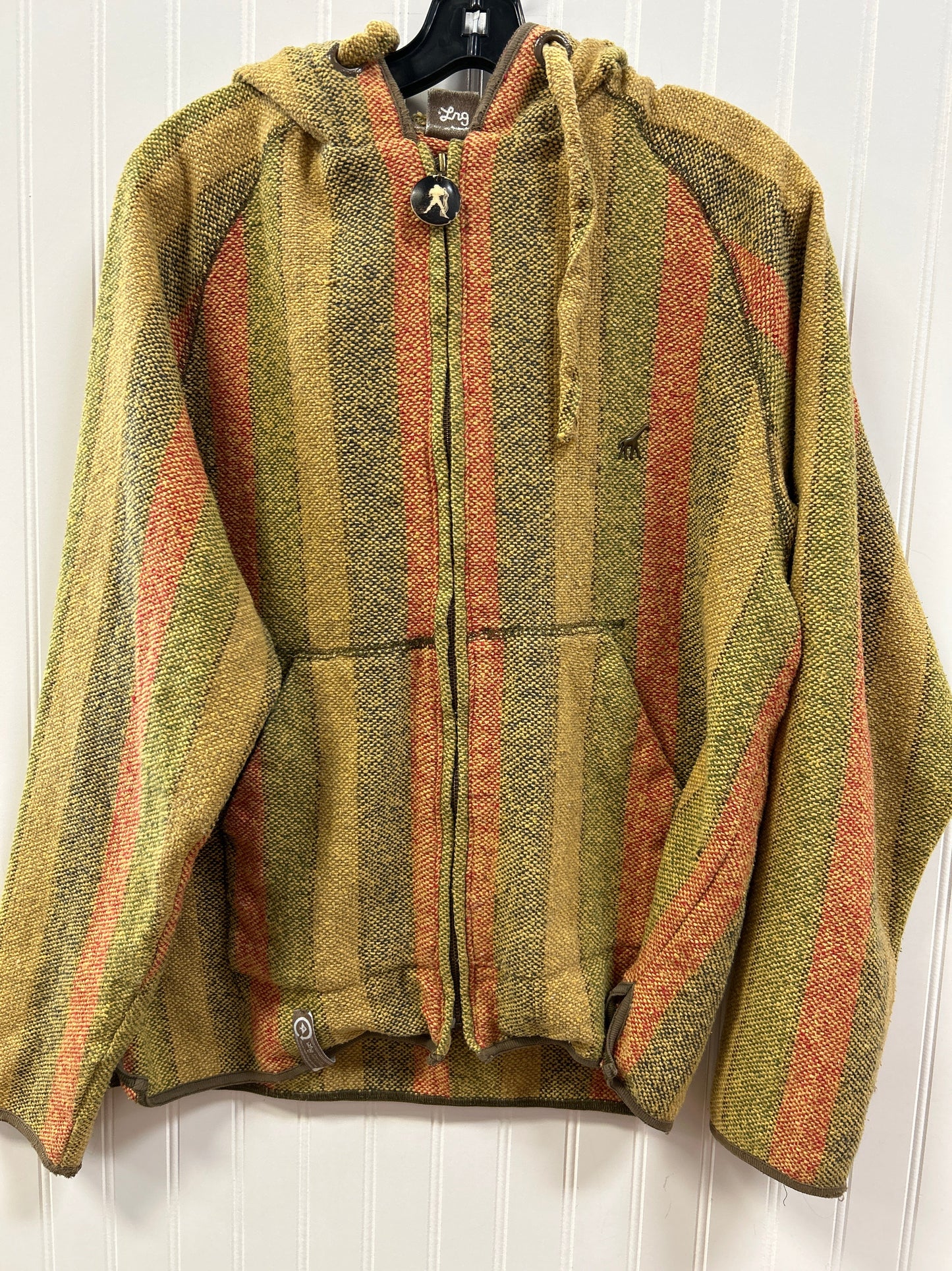 Sweatshirt Hoodie By Lug In Yellow, Size:L