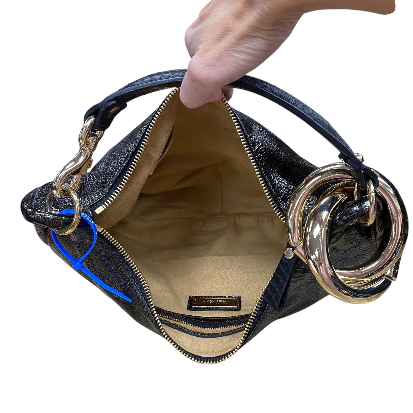 Handbag Luxury Designer By Jimmy Choo In Black, Size:Small