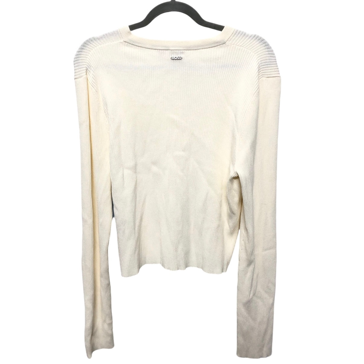 Sweater Cardigan By Hugo Boss In Cream, Size:Xl