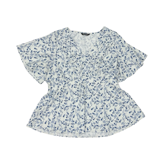 Blouse Ss By Bloomchic In Geometric Pattern, Size:1X