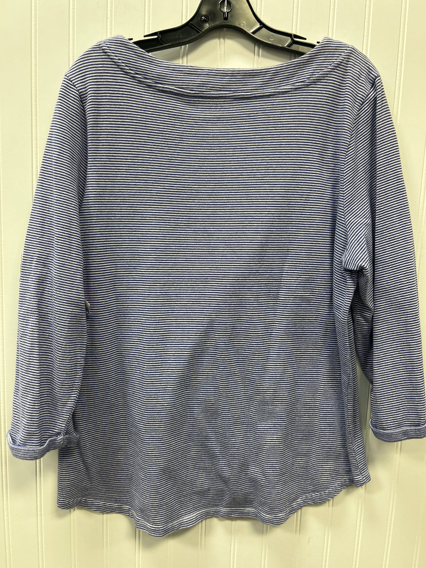 Top Ls By Talbots In Blue & White, Size:Xl