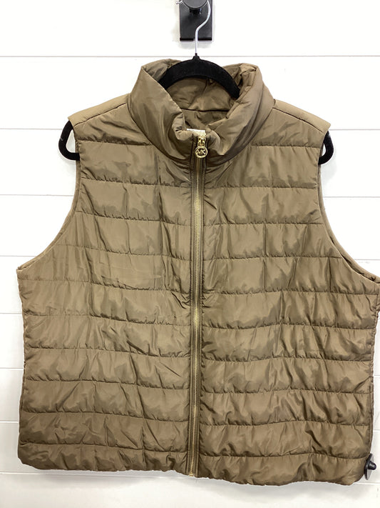 Vest Puffer & Quilted By Michael By Michael Kors In Green, Size:L