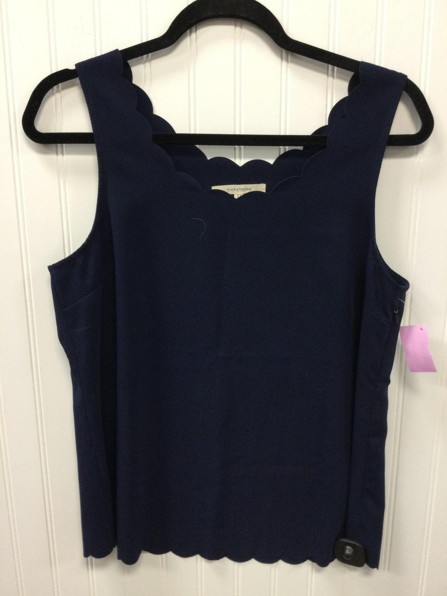 Top Sleeveless By Hawthorn In Navy, Size:M