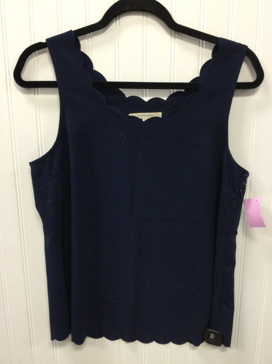 Top Sleeveless By Hawthorn In Navy, Size:M
