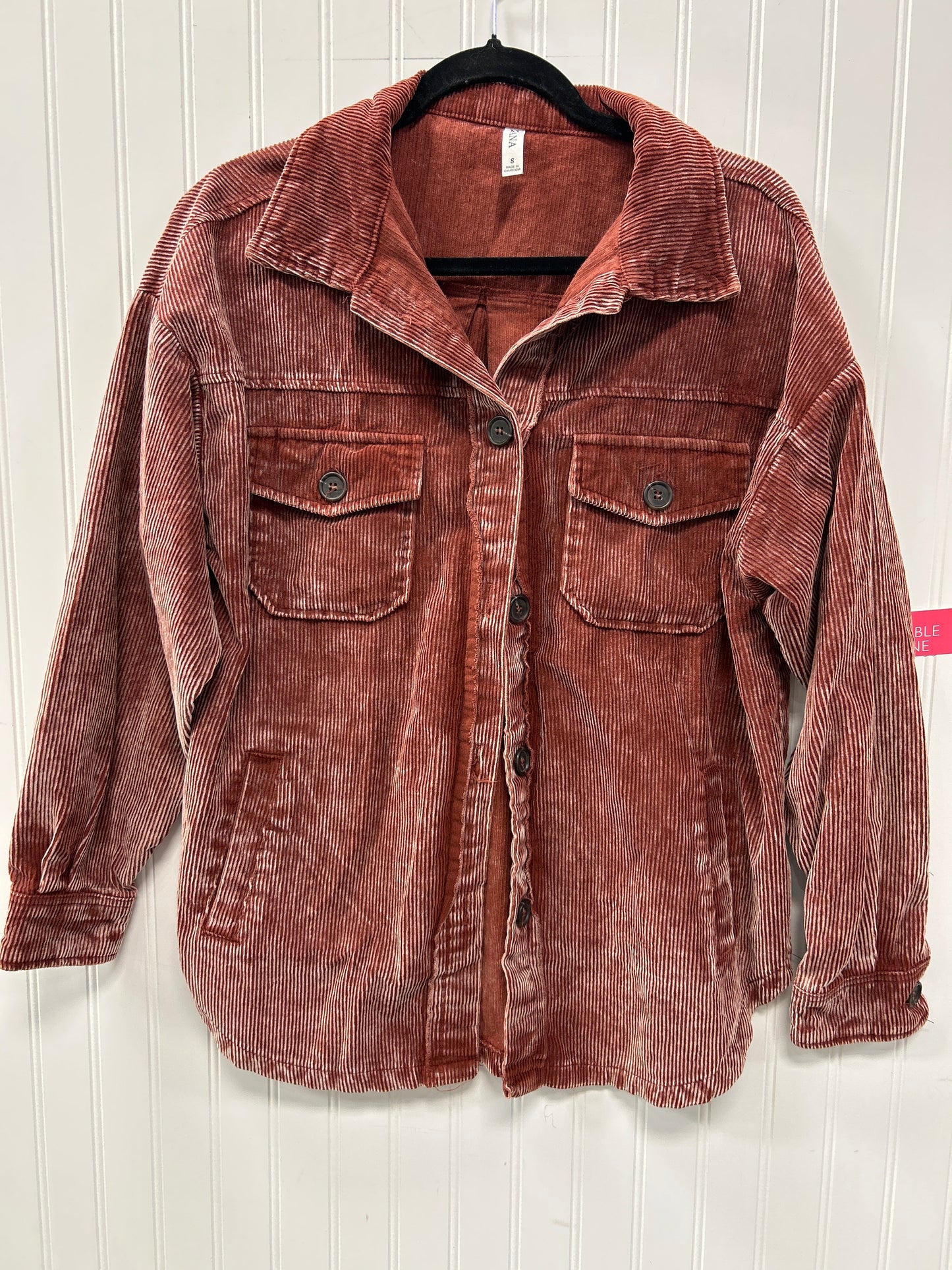 Jacket Other By Zenana In Brown, Size:S