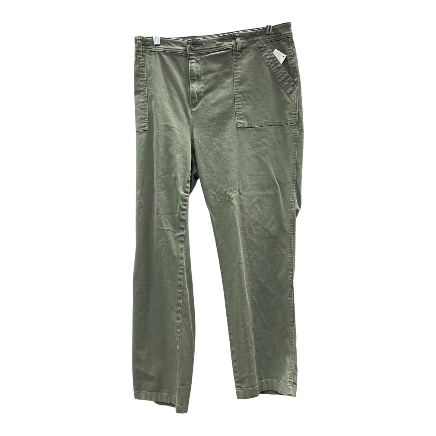 Pants Chinos & Khakis By Chaps In Green, Size:20