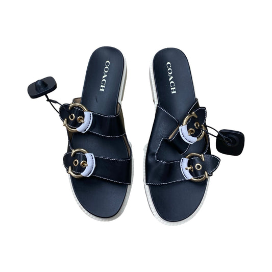 Sandals Designer By Coach In Multi, Size:9.5